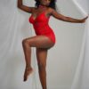 body - body dentelle - lingerie rouge - lingerie sunday - st valentin - mayotte