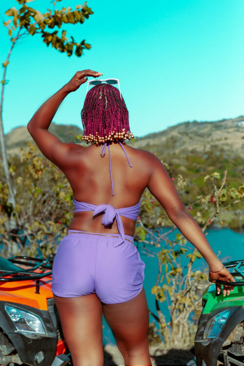 maillot de bain short violet mayotte sunday (2) ASHERE