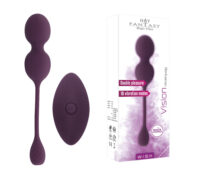 Vision Vibrating Egg purplish red (2) HOT FANTASY WISH Vision Vibrating Egg black