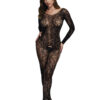 HOT FANTASY Lingerie Longsleeve Crotchless Bodystocking
